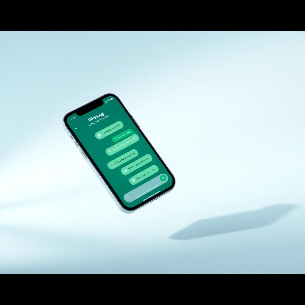 Telefon z aplikacją WhatsApp